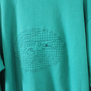 Vintage 80s Chemise Lacoste Big Logo Crewneck Made In France - M