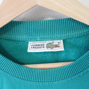 Vintage 80s Chemise Lacoste Big Logo Crewneck Made In France - M