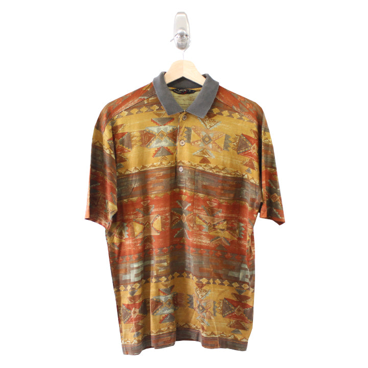 Vintage Paul & Shark Aztec Print Top - M