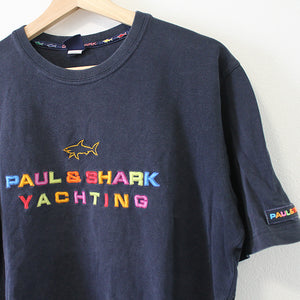 Vintage Paul & Shark Embroidered Logo Made In Italy Shirt - XL