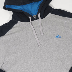 Vintage Adidas Logo Hooded Sweatshirt - L