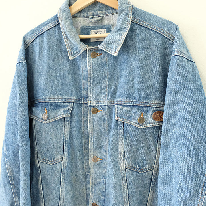 Vintage Valentino Made In Italy Denim Jacket - L